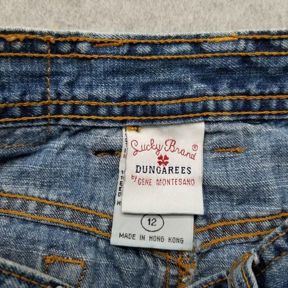 Vintage Lucky Brand Jeans Skirt Womens 12 Blue Pockets 25x16‎ - Picture 5 of 13